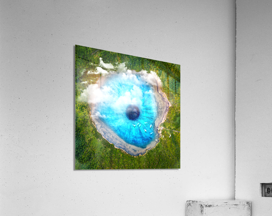 Dream Art XX Surreal Eye Lake Acrylic Print