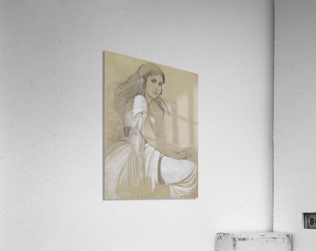 Jaroslava Mucha by Alphonse Mucha Acrylic Print