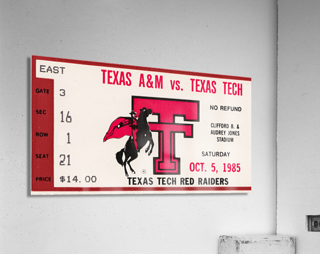 1985 Texas Tech vs. Texas AM Acrylic Print