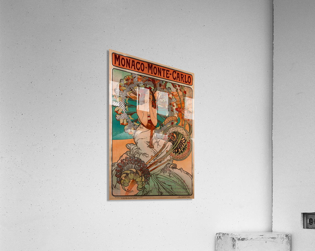 Monaco by Alphonse Mucha Acrylic Print