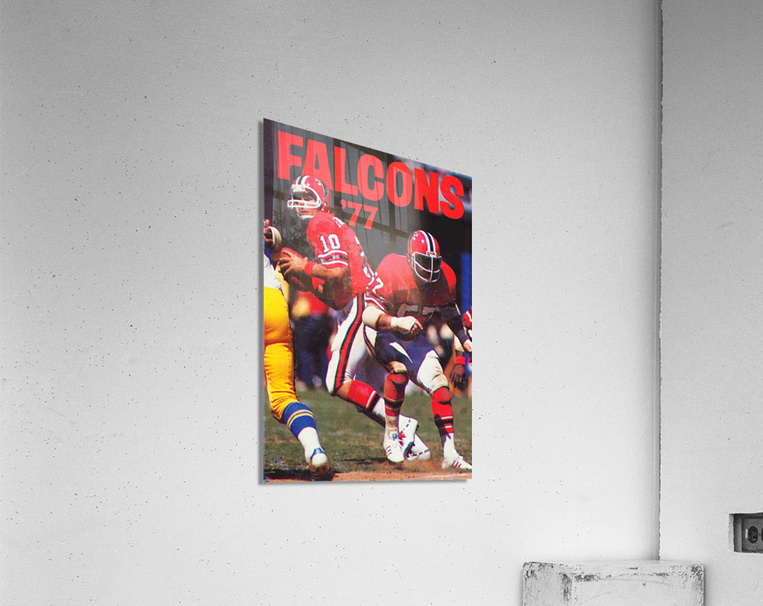 1977 Atlanta Falcons Retro Football Poster Acrylic Print
