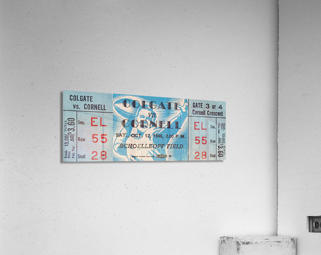 1946 Colgate Red Raiders vs. Cornell Big Red Acrylic Print