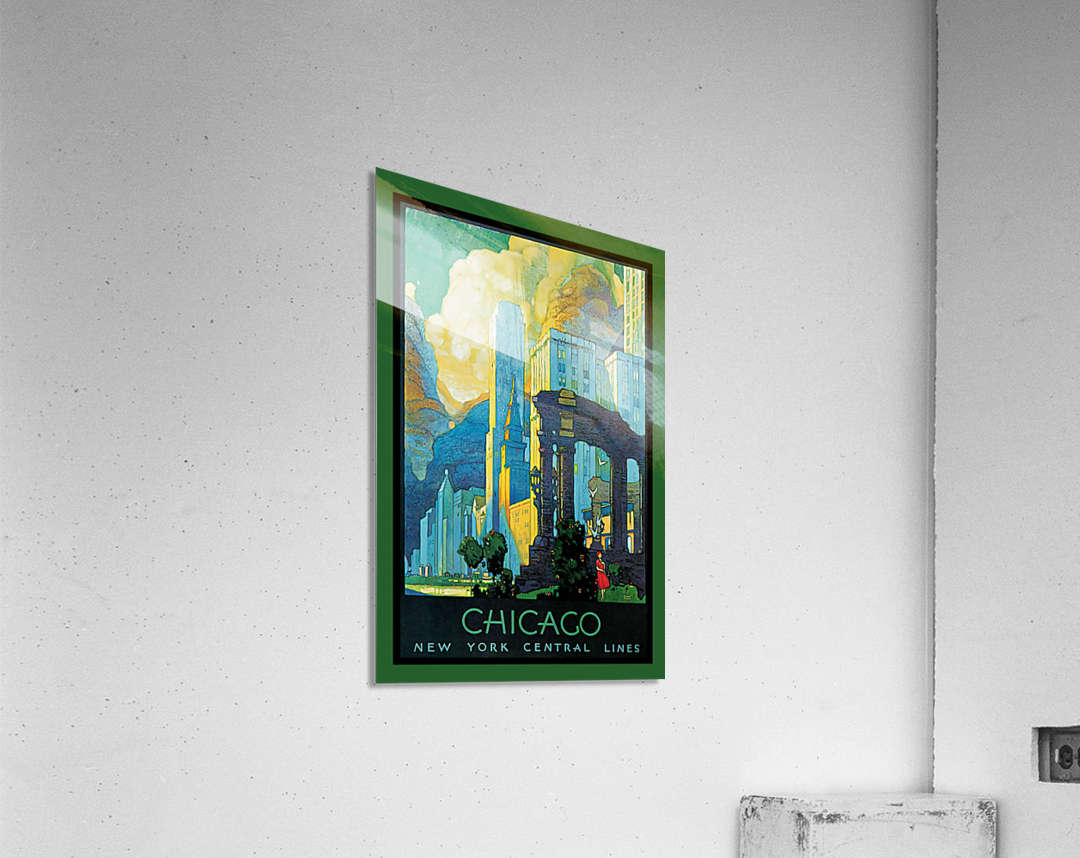 Chicago vintage poster Acrylic Print