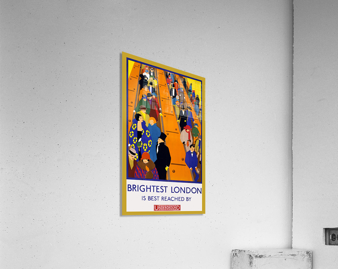 Brightest London travel poster Acrylic Print