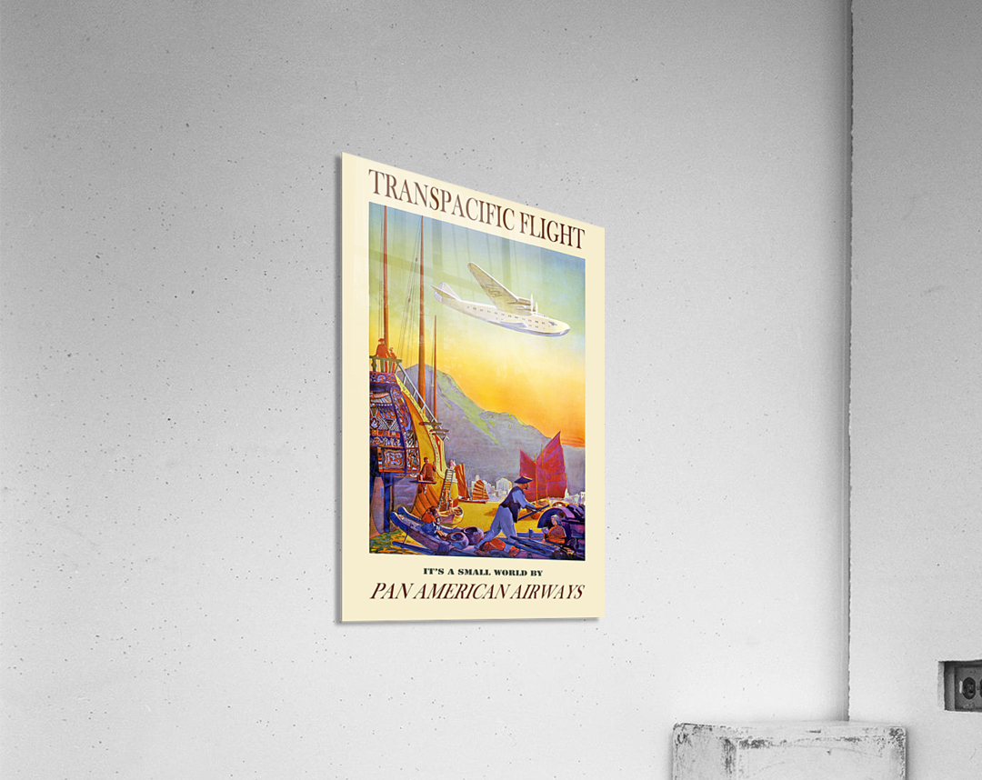 Transpacific flight Pan American Airways Acrylic Print