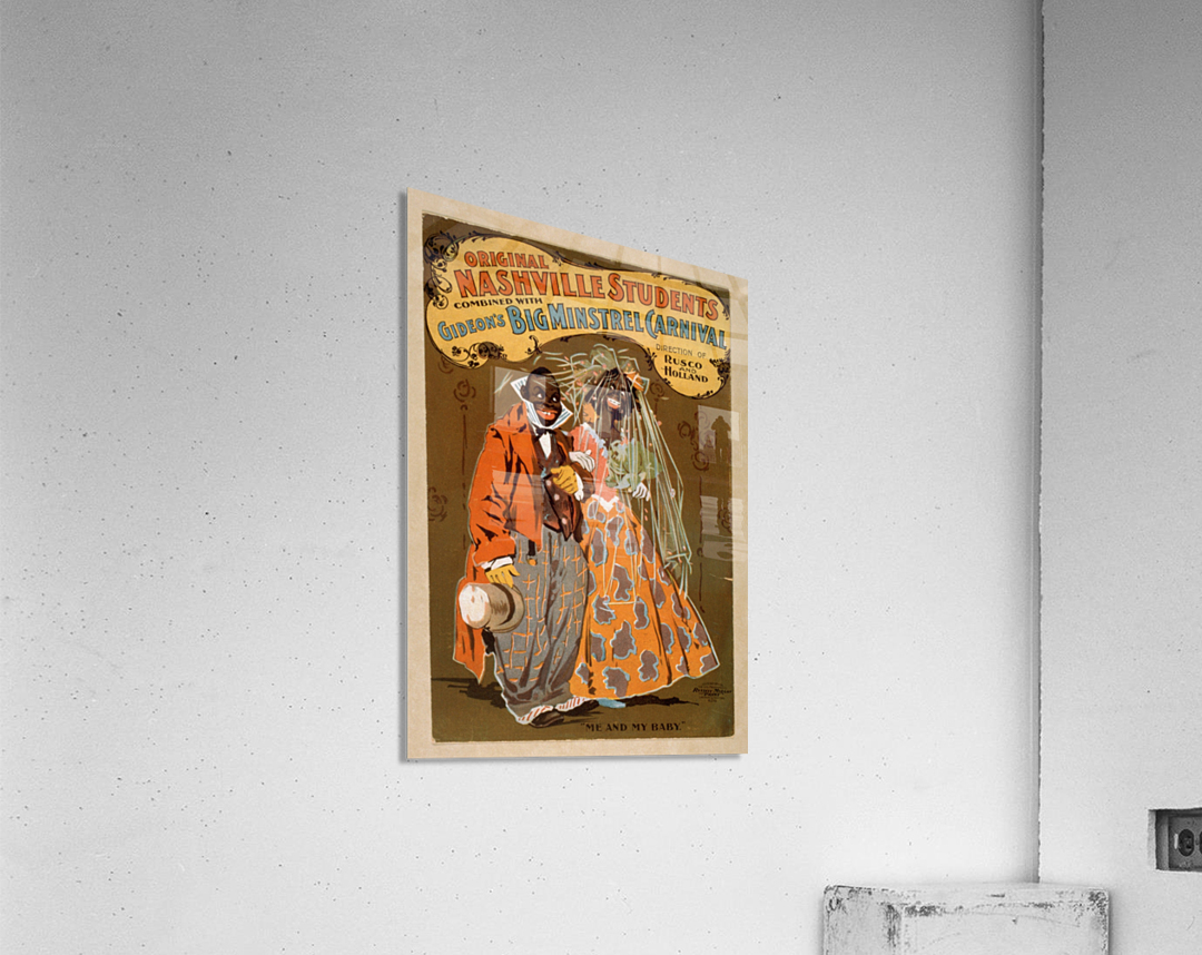 Me and my baby carnival vintage poster Acrylic Print