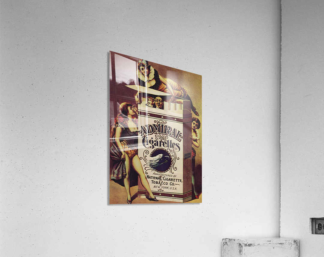 Admiral Cigarettes National Cigarette Tobacco Co Ad Poster 1890 Acrylic Print
