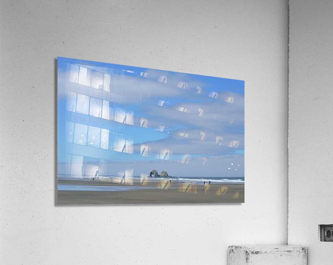 Twin Rocks at Rockaway Beach Oregon Acrylic Print