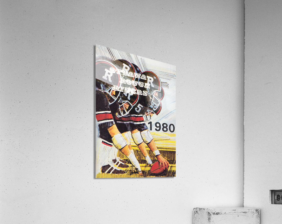1980 Ottawa Rough Riders Football Art Acrylic Print