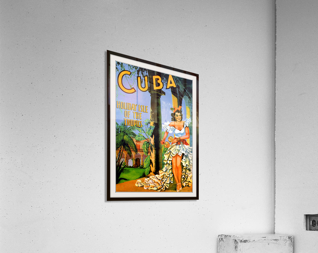 Cuba Holiday Isle of the Tropics travel poster Acrylic Print