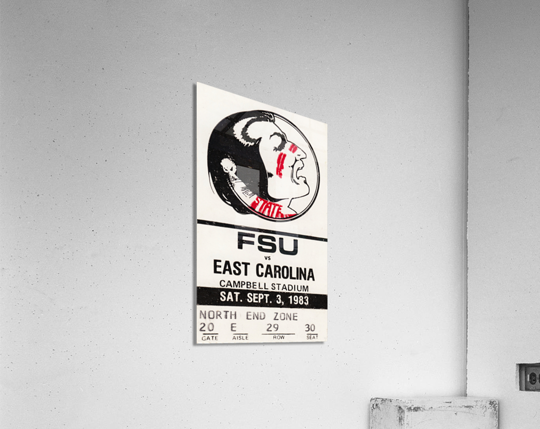 East Carolina Pirates vs. Florida State Seminoles 1983 Acrylic Print