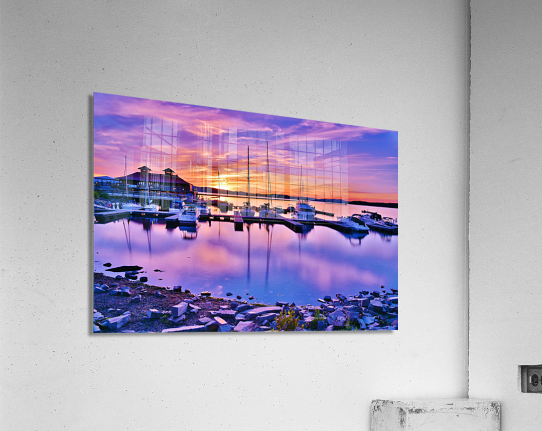 Reflections over Lake Champlain Vermont  Acrylic Print