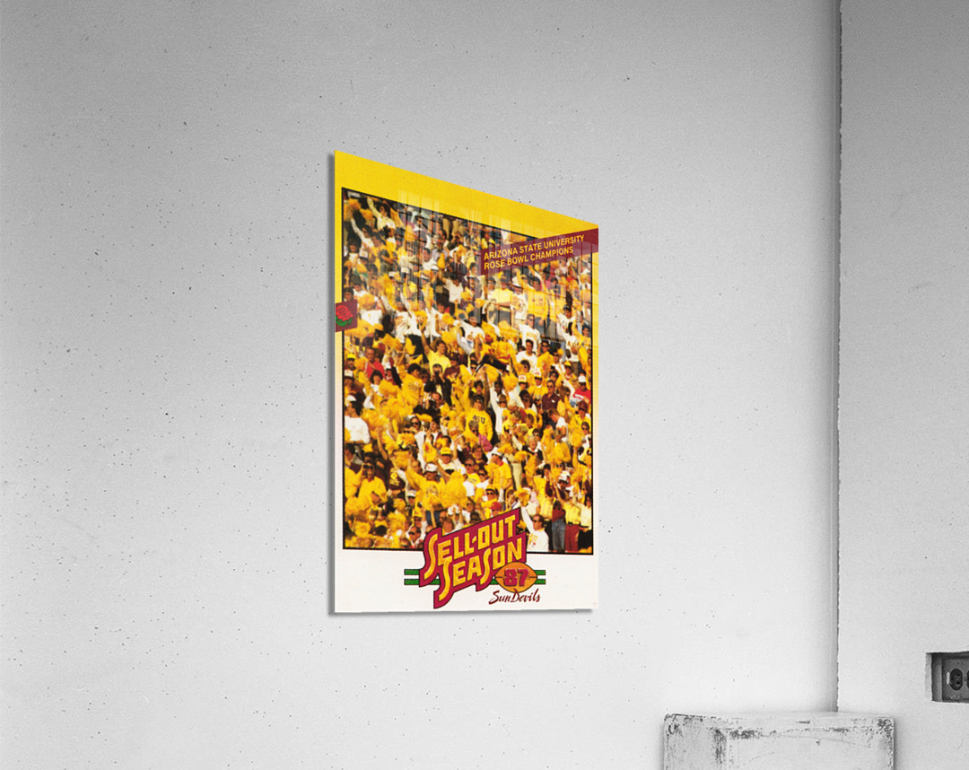 1987 Arizona State Retro Football Art Acrylic Print