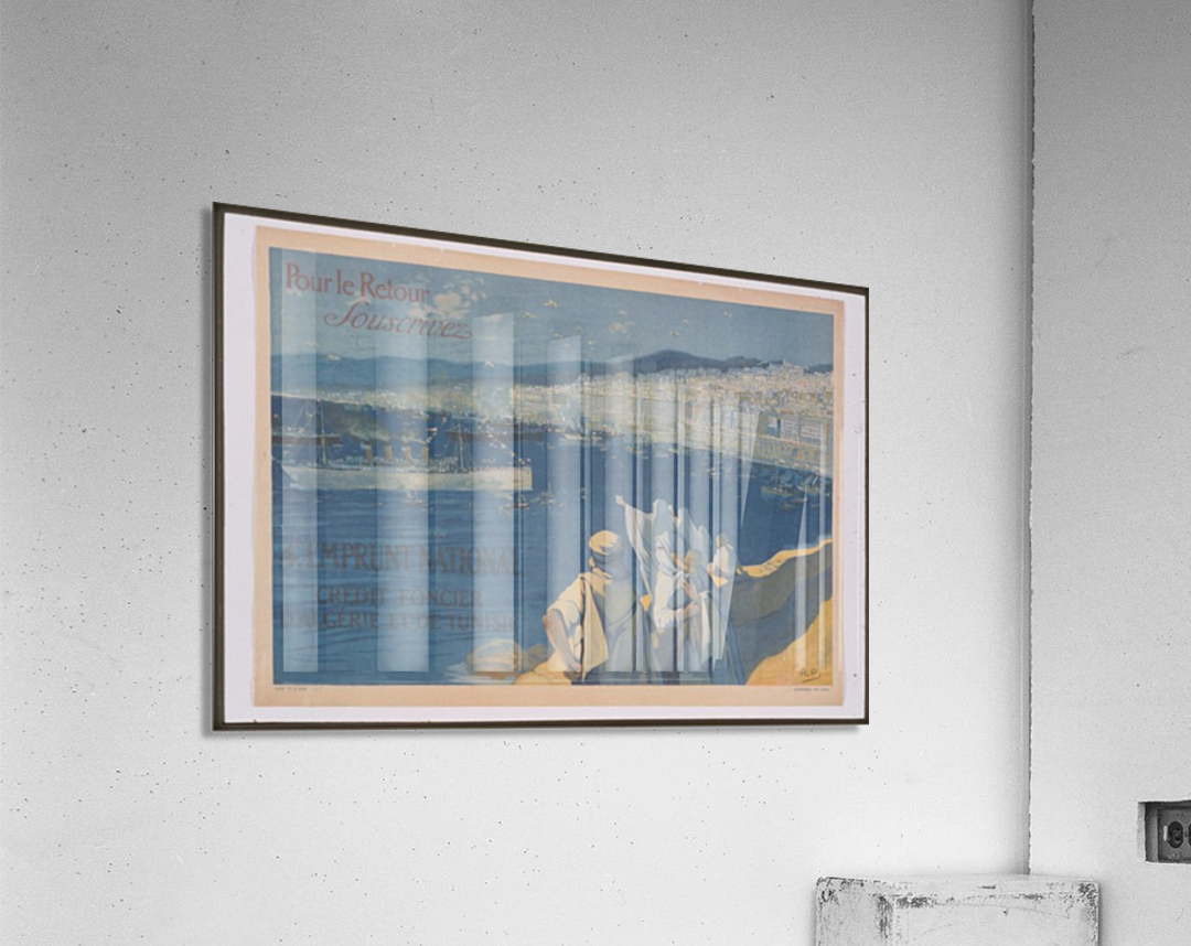 Vintage---Algeria-to-Tunisia Acrylic Print