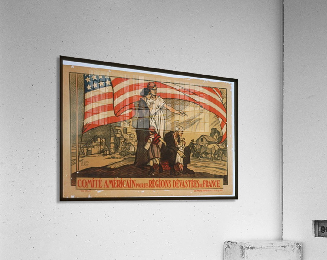 Vintage---Devastated-by-War Acrylic Print