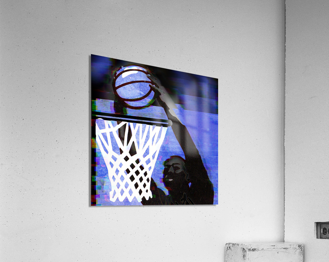 1988 Rim Rockin Basketball Dunk Art Acrylic Print