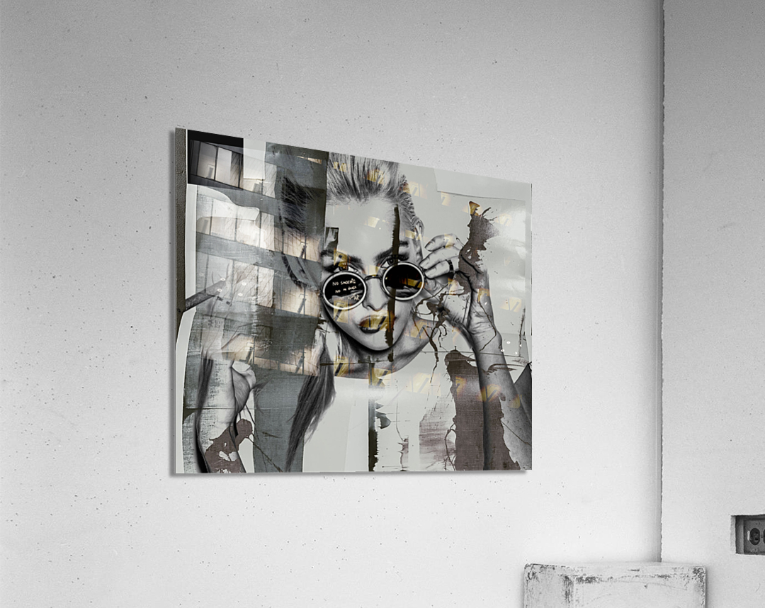 JAIME VOIR LA VIE EN NOIR ET BLANC  Acrylic Print