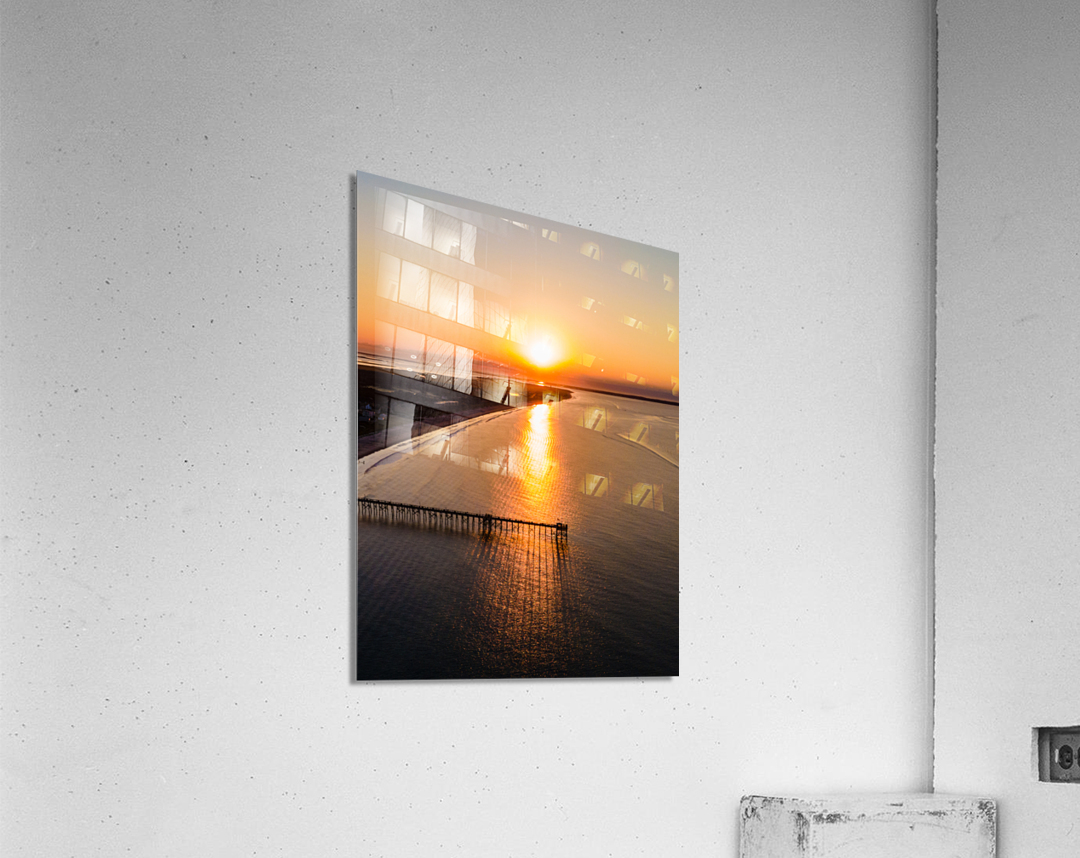 sunrisepierdrone Acrylic Print