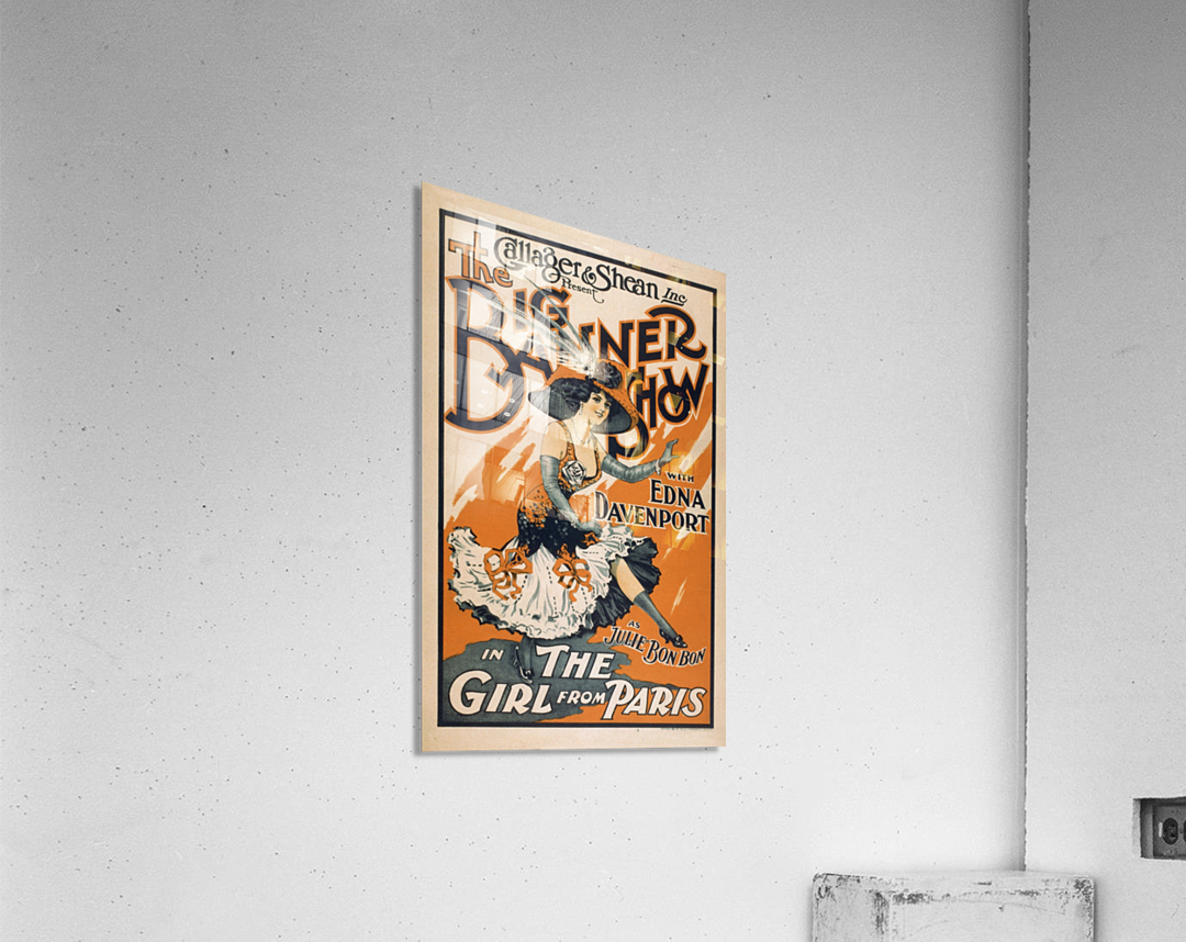 The Girl From Paris Vintage Theater Poster Acrylic Print