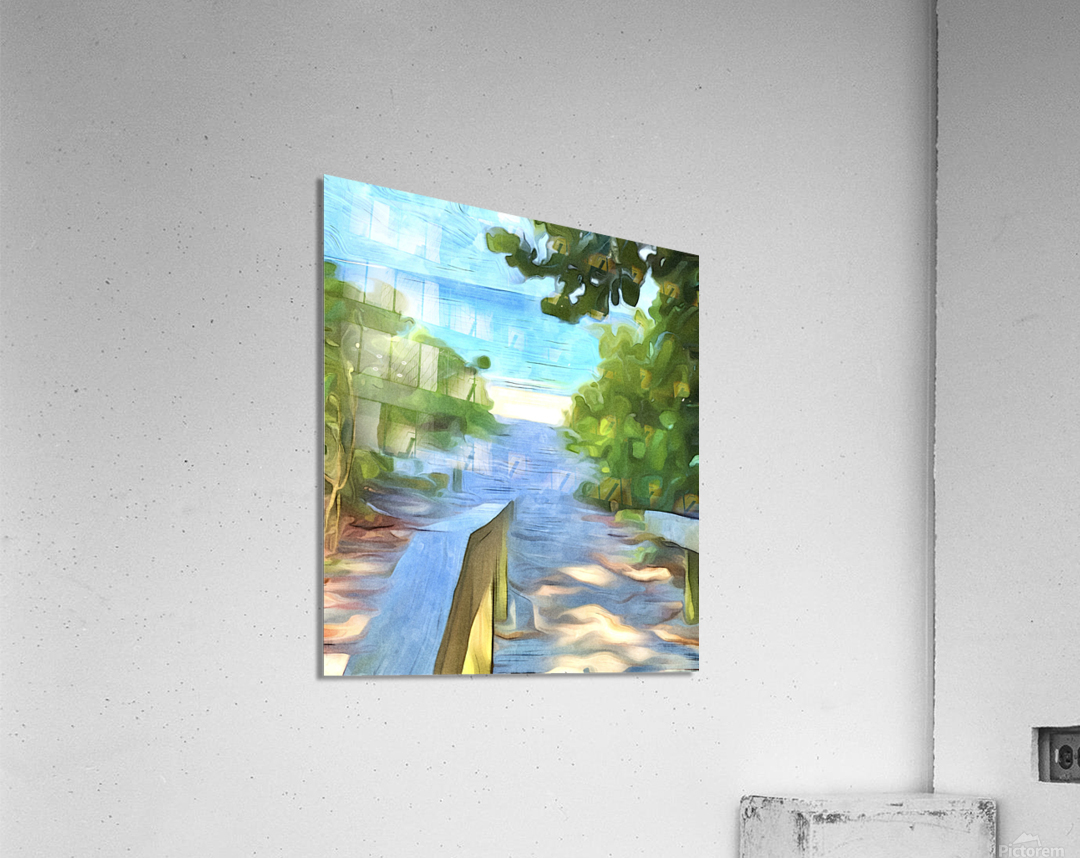 Naples Beach Mansion Entryway Acrylic Print