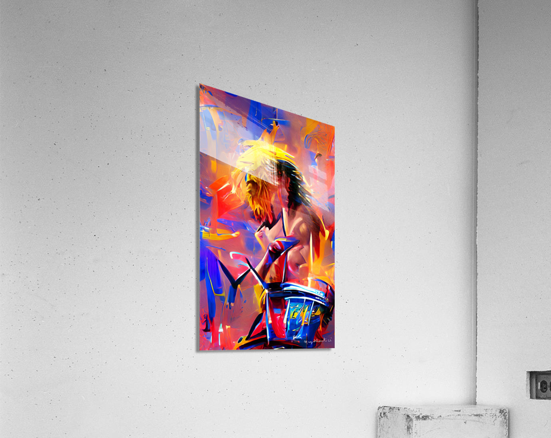 Rock Band Drummer Acrylic Print