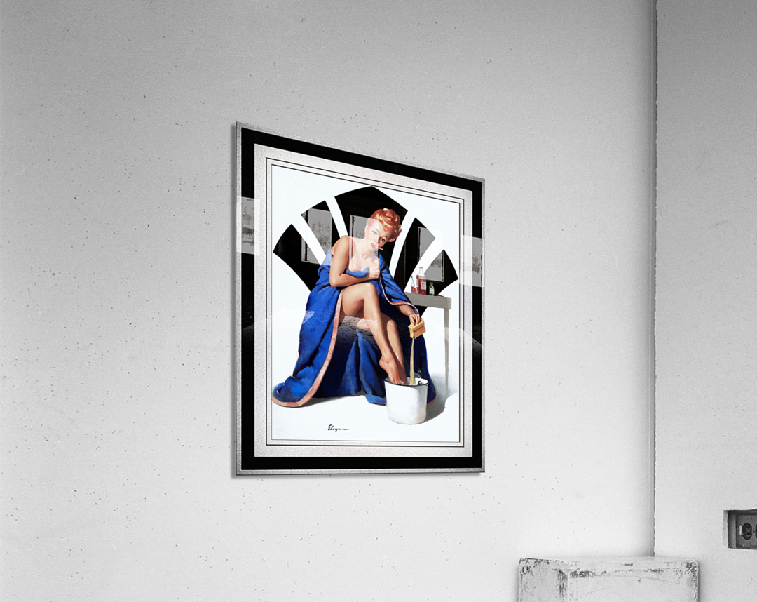 Its Nothing To Sneeze At by Gil Elvgren Remastered Xzendor7 Vintage Art Old Masters Reproductions Acrylic Print