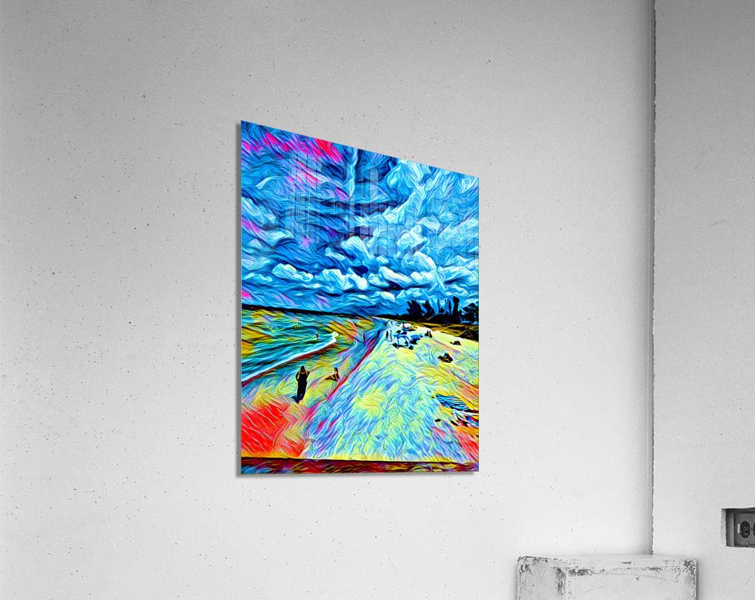 Beach View From Naples Pier Acrylic Print