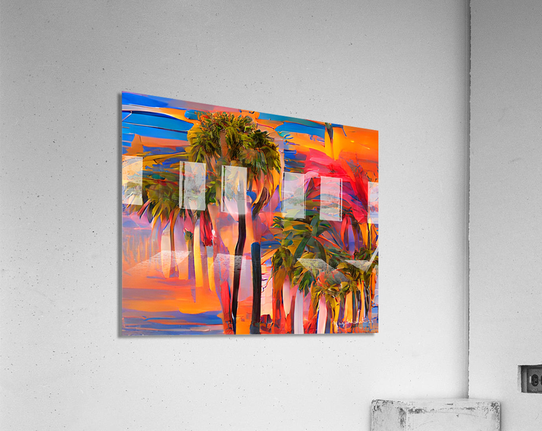 Palm Tree Art Acrylic Print