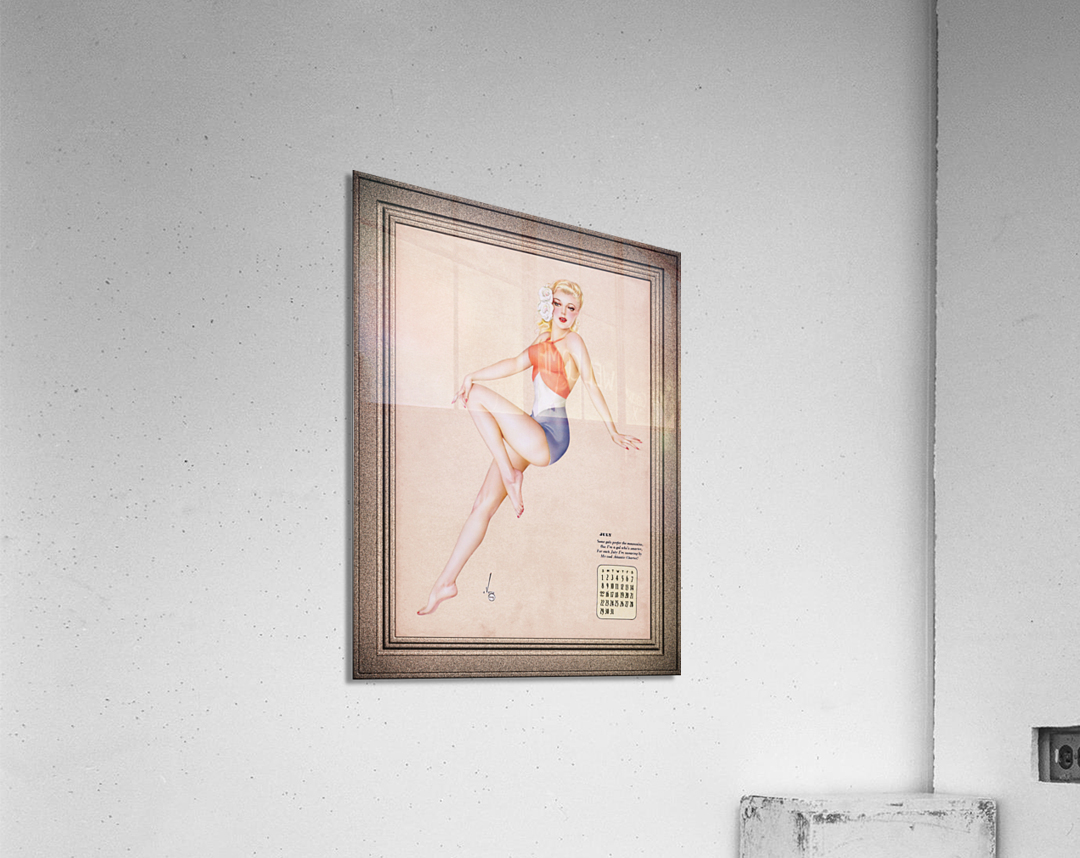 July Varga Girl by Alberto Vargas Remastered Vintage Art