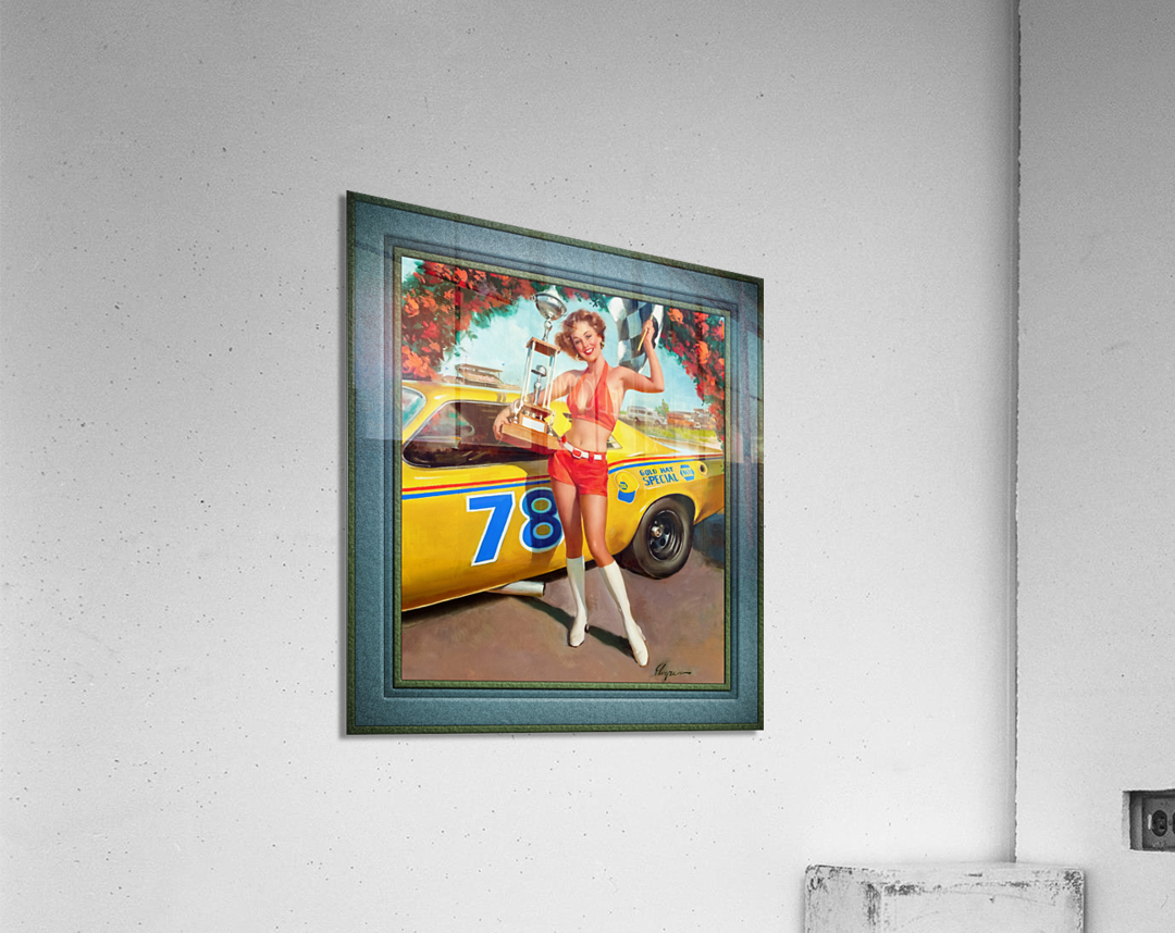 1st Place by Gil Elvgren Remastered Vintage Retro Xzendor7 Art Reproductions Acrylic Print