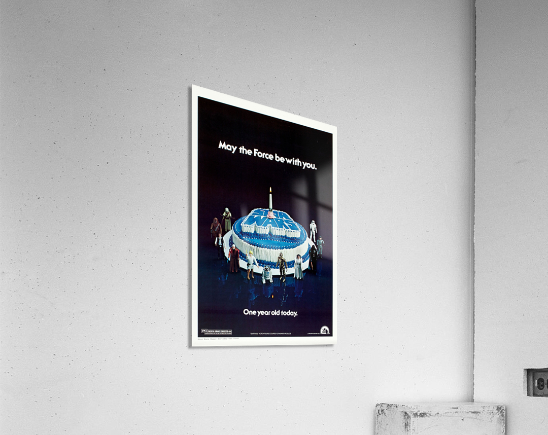 1978 Star Wars Birthday Cake Poster Acrylic Print