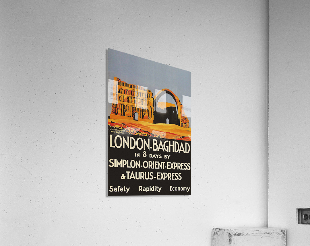 Poster London Bagdad Taurus Express Broders 1931 Acrylic Print