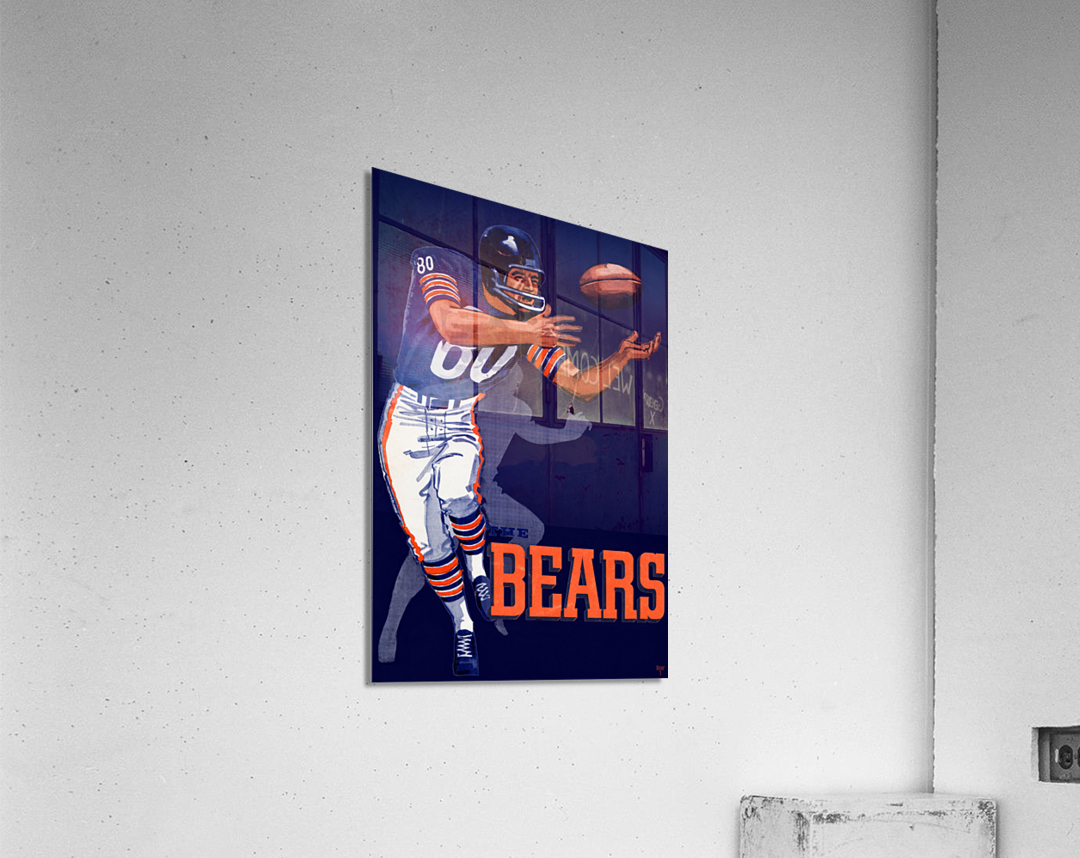 1962 Chicago Bears Retro Remix Art Acrylic Print