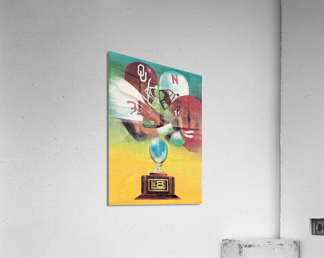 1987 Oklahoma vs. Nebraska Football Art Acrylic Print