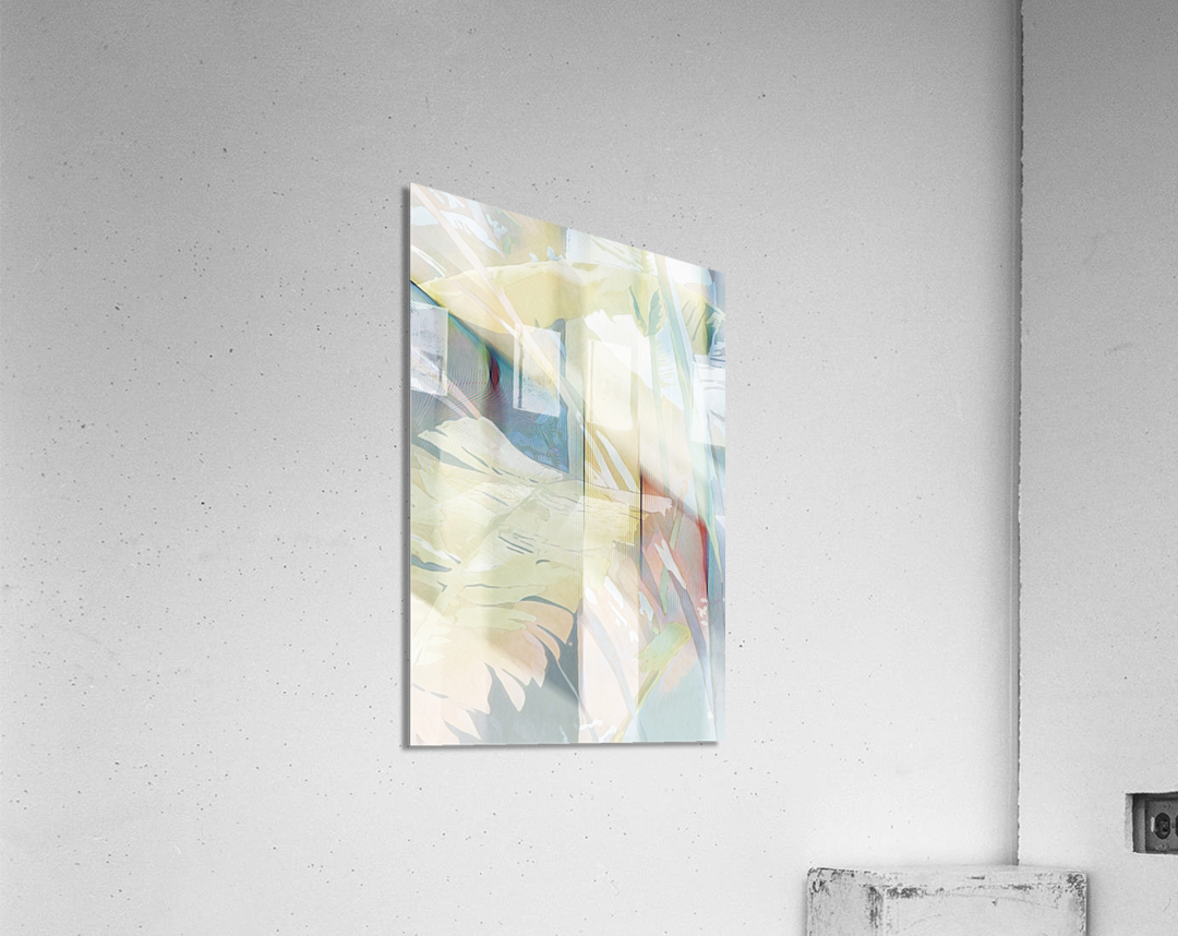 TRIPTYCH LIGHT LEAF A Acrylic Print