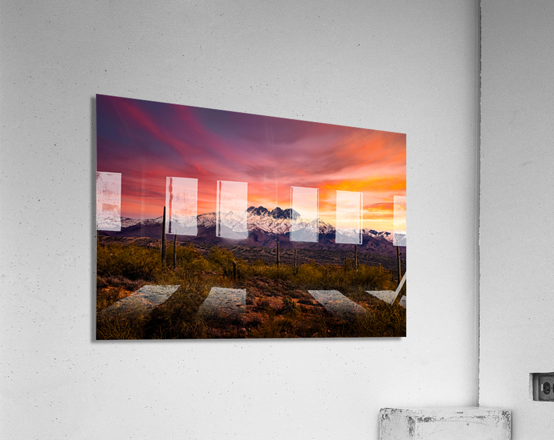 Four Peaks Sunrise Acrylic Print