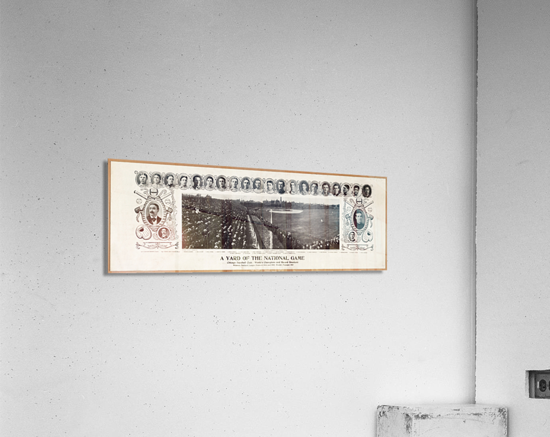 1907 Chicago Cubs A Yard of the National Game  Acrylic Print