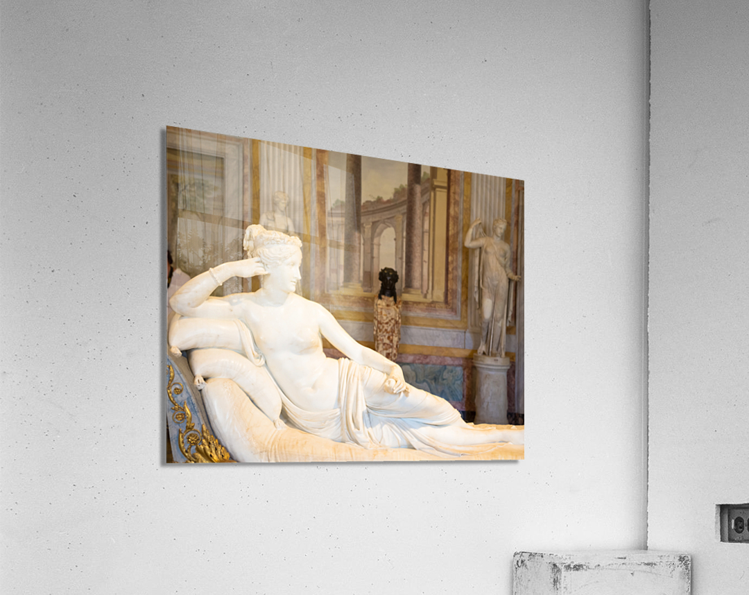 Classical statue of Pauline Bonaparte made by Antonio Canova Acrylic Print