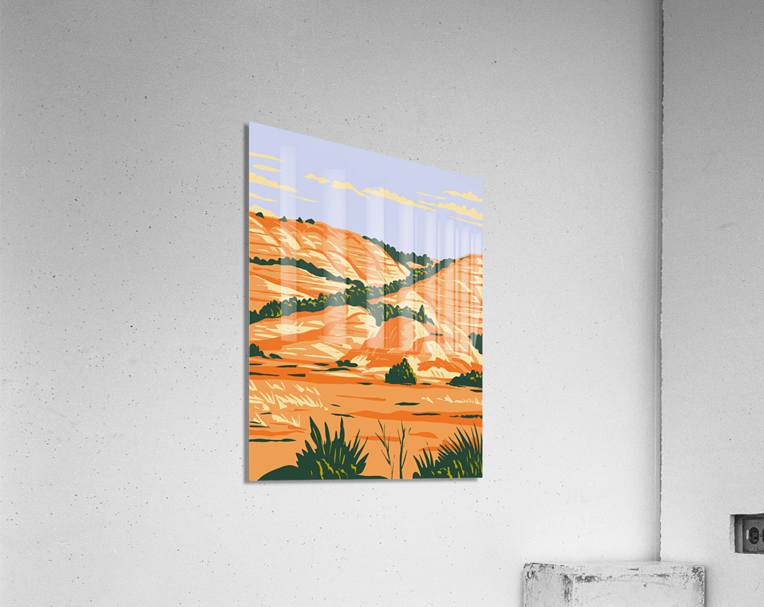 Theodore Roosevelt National Park WPA 1 Acrylic Print