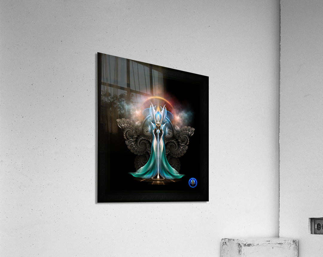 Arsencia Battle Dress PXT Fractal Art Sci-Fantasy Portrait by Xzendor7 Acrylic Print