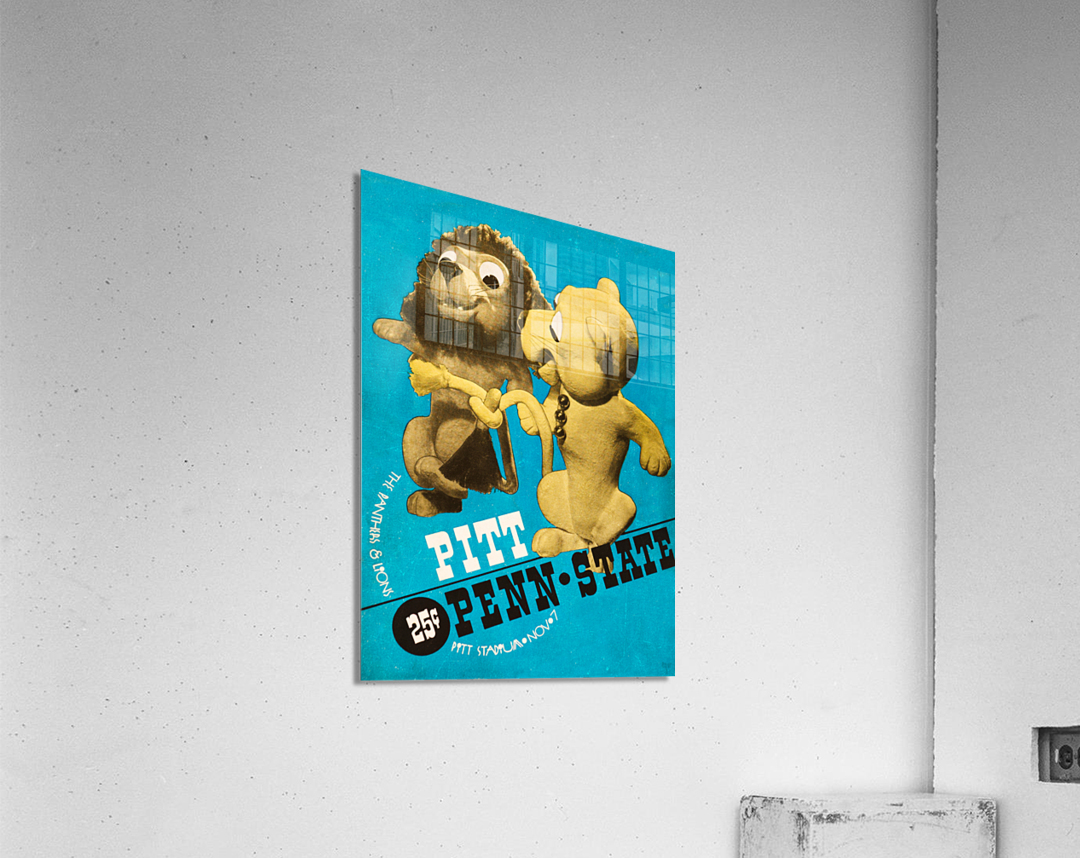 1936 Pitt vs. Penn State Football Cover Art Acrylic Print