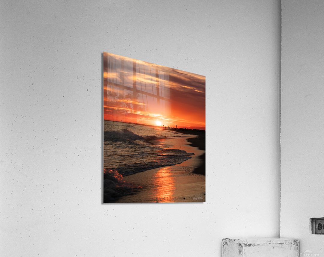 NC Beach Sunset Acrylic Print