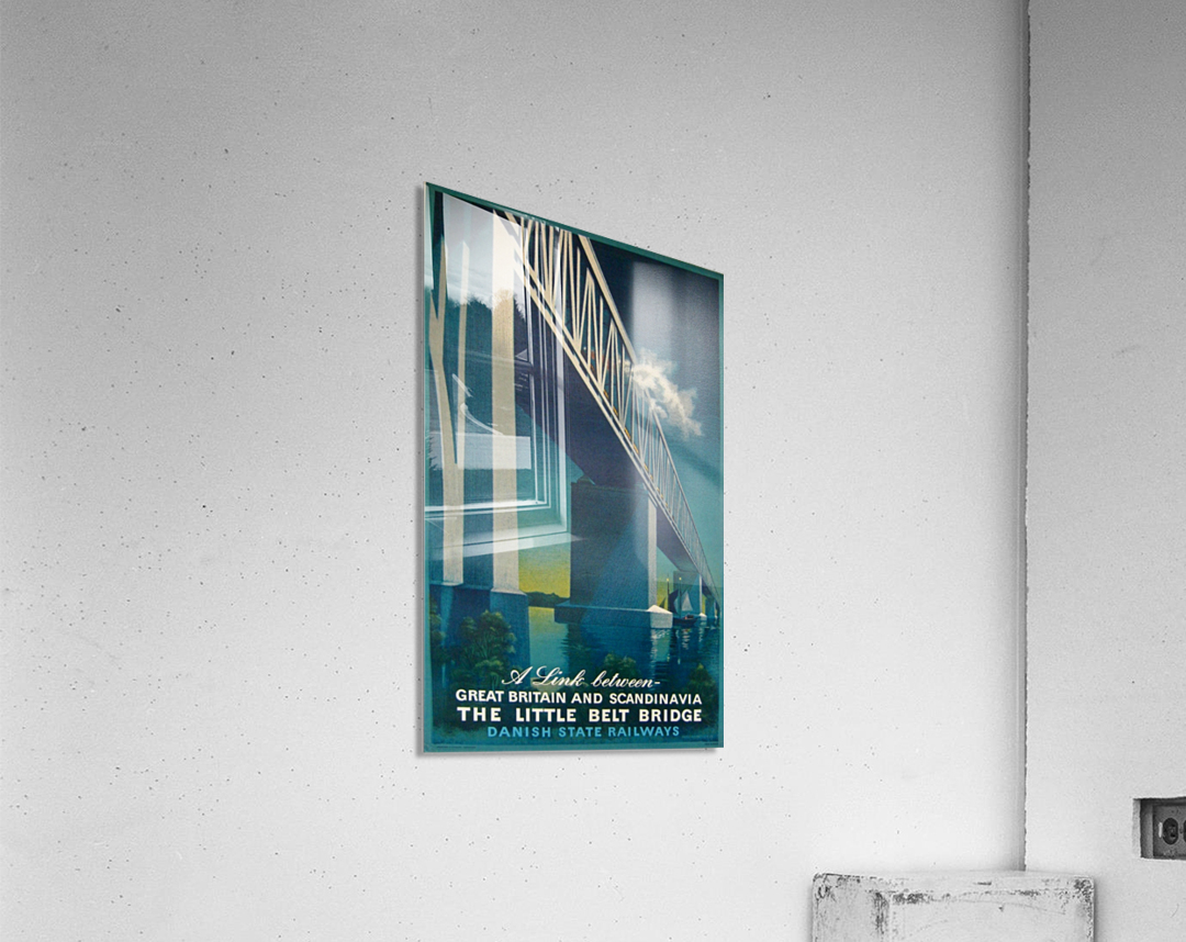 Vintage travel poster for Danish State Railways Acrylic Print