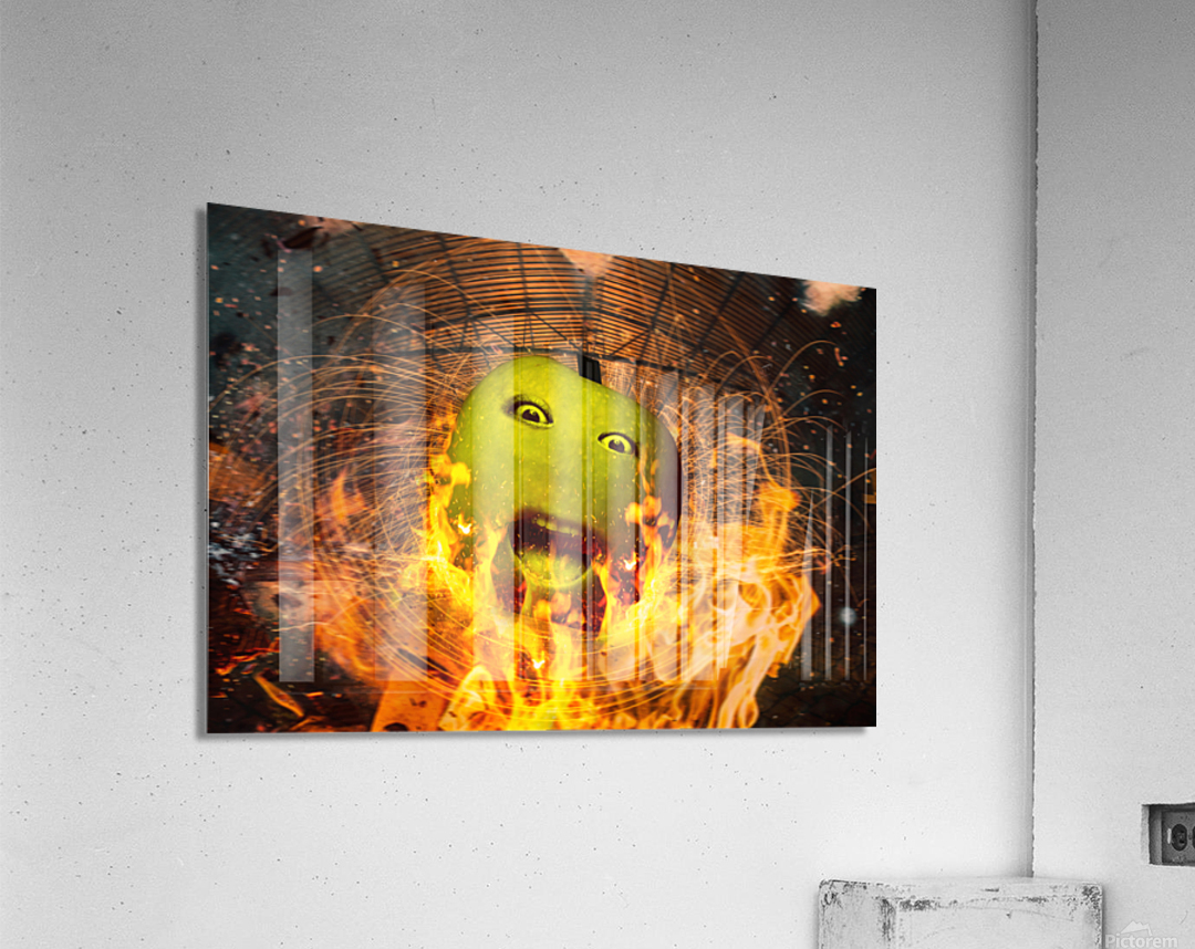 Fire Apple Acrylic Print