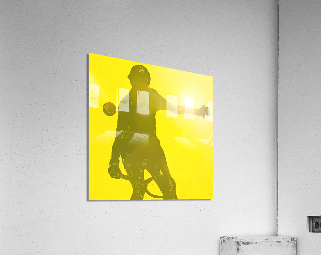 Sunny Day Tennis Abstract Art Acrylic Print