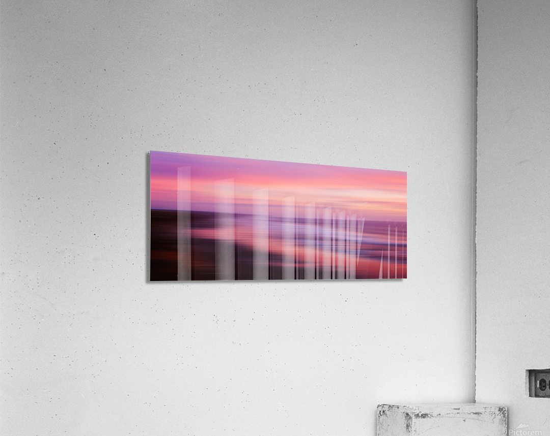 Sea Sunset VI - Panoramic Acrylic Print