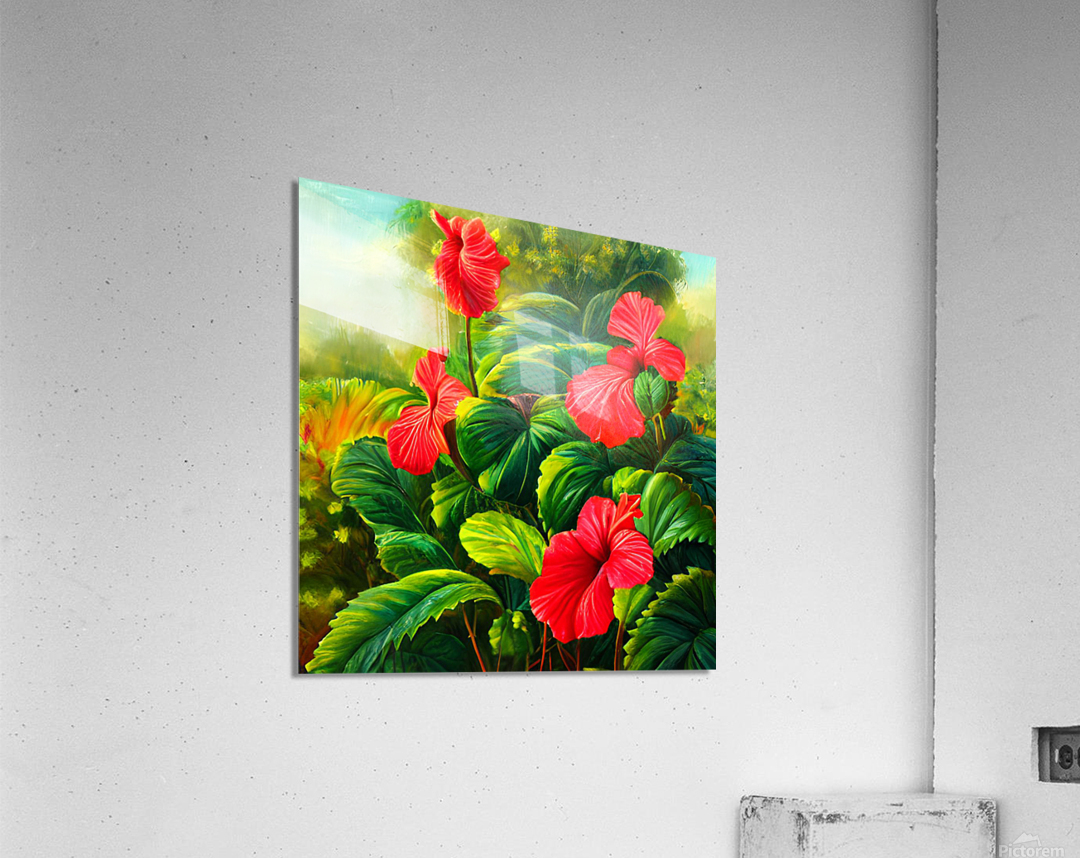 Flower garden Painting Acrylic Print