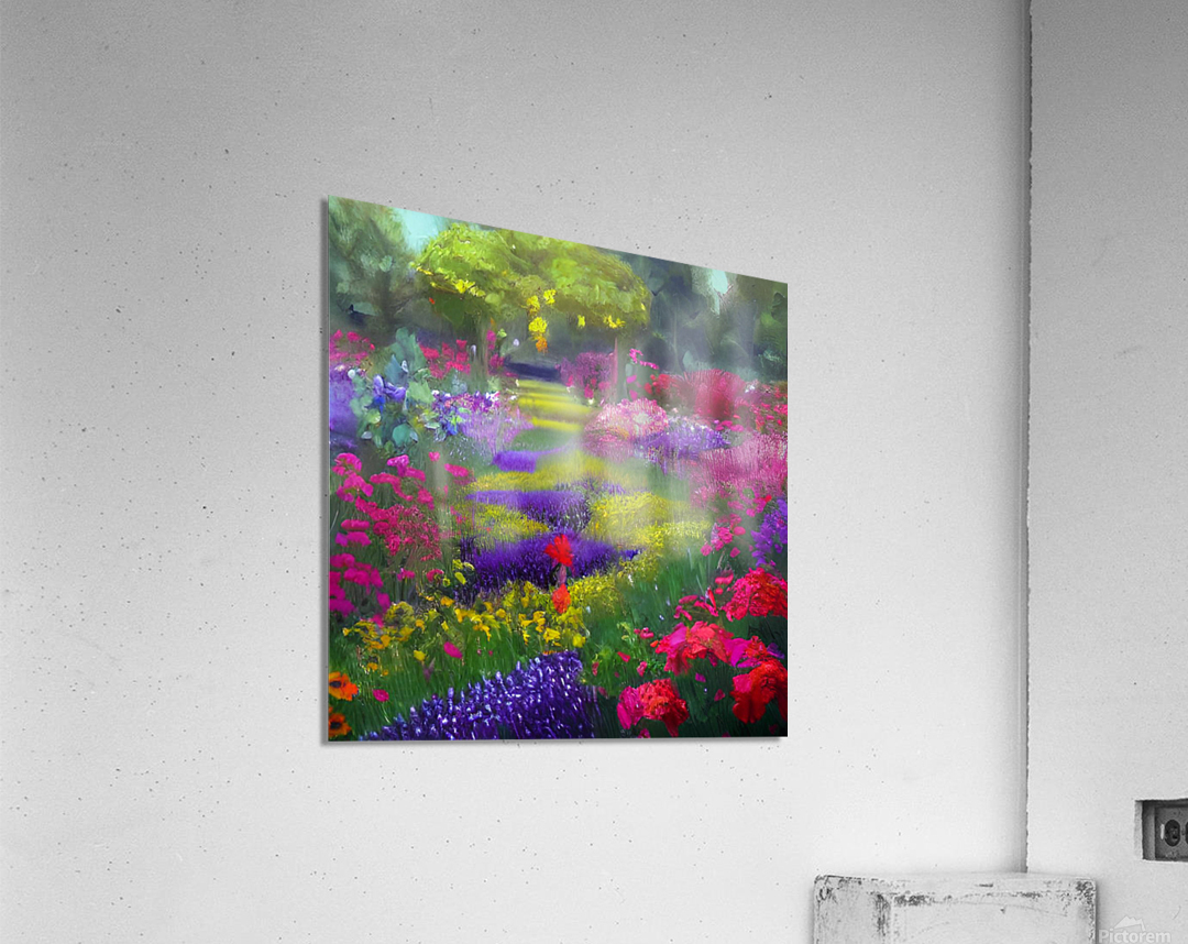 Flower garden Painting Acrylic Print