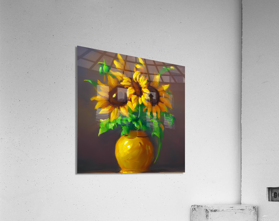 Flower garden Painting Acrylic Print