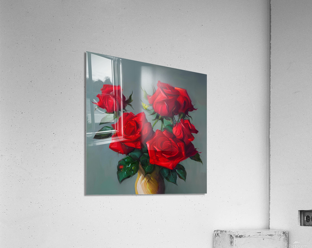 Flower garden Painting Acrylic Print